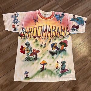 Vintage 90s SHROOMARAMA Festival T Shirt Men Large‎